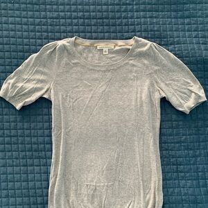 Banana Republic Heather Gray Crewneck Sweater Top